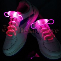 LED világítós cipőfűző pink