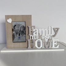Family makes home asztali képkeret fényképtartó
